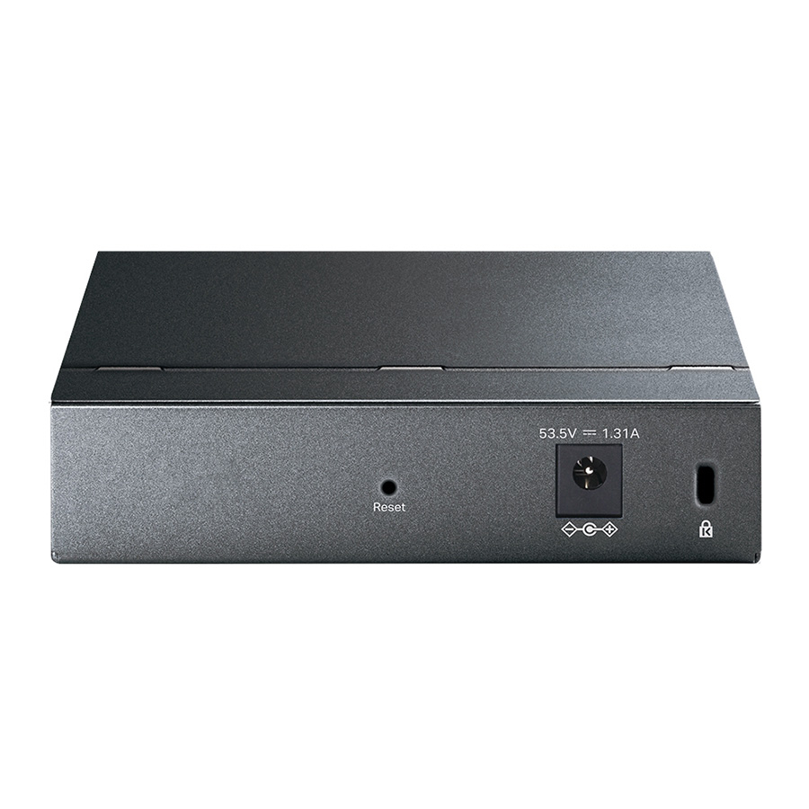 SWITCH TP Link TL-SG105PE 5-portni Gigabit Easy Smart Switch sa 4-portnim PoE+, metalnim kućištem, montažom na radnu površinu, PoE budžetom 65W, podrš