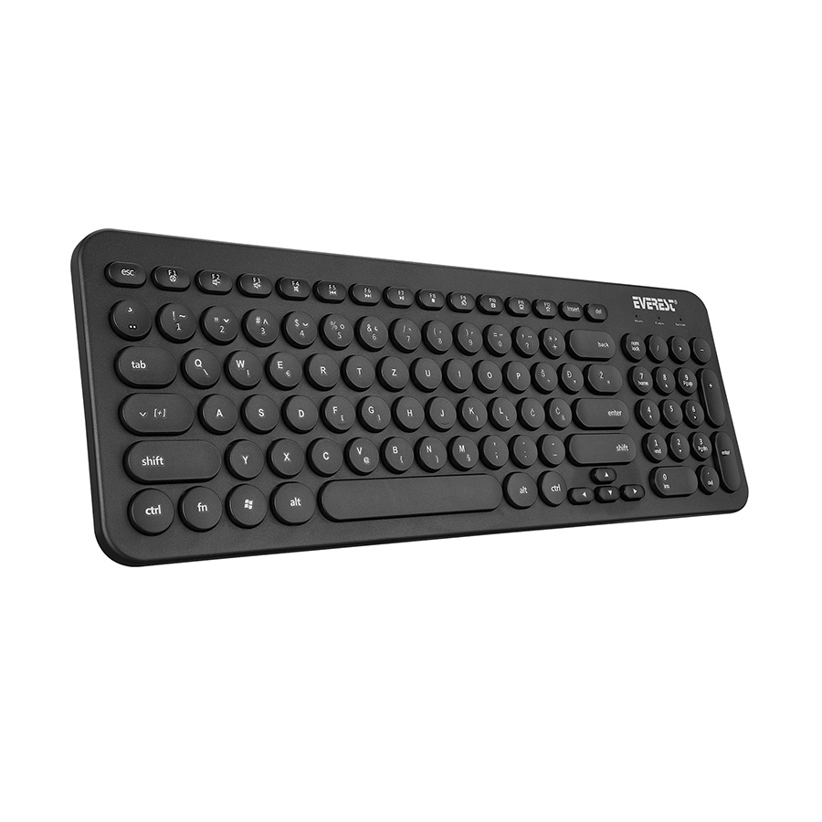 Tastatura + miš Everest KM-01K Black USB, BiH layout - Image 2