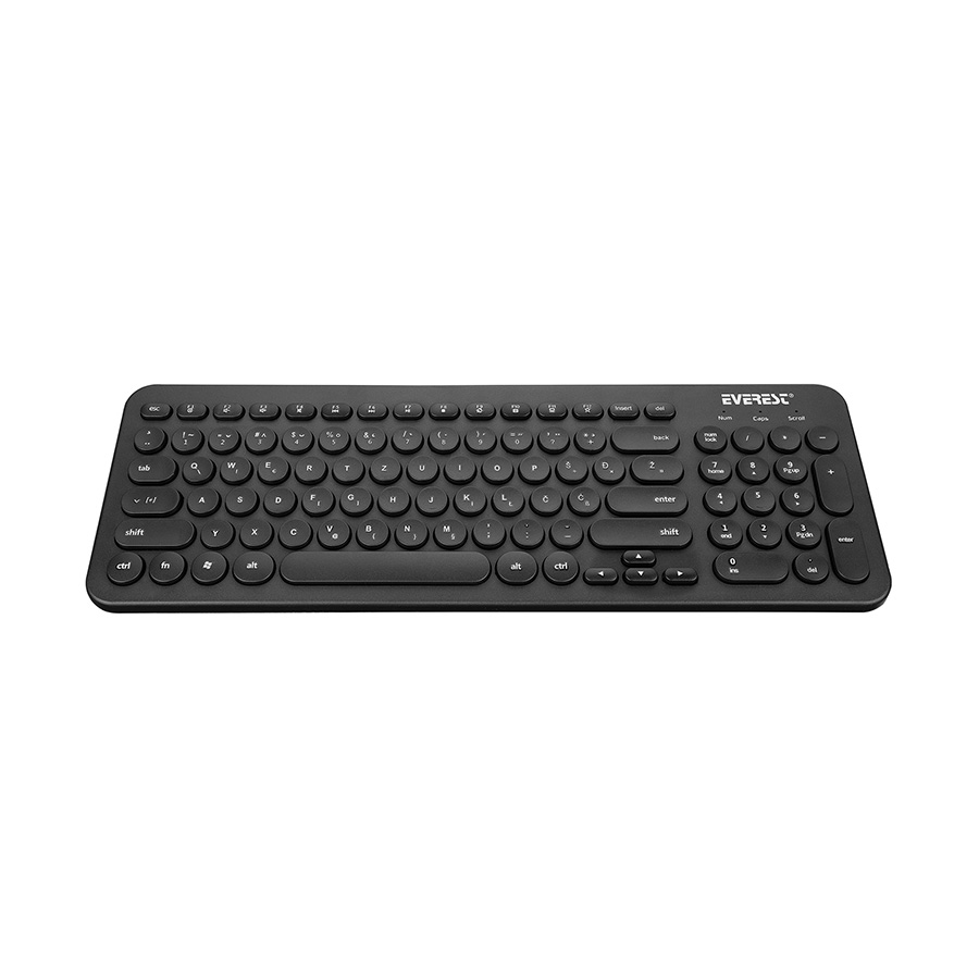 Tastatura + miš Everest KM-01K Black USB, BiH layout - Image 4