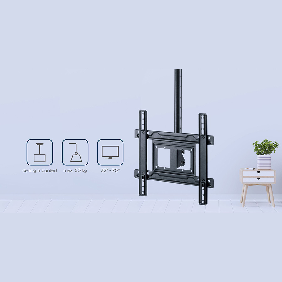 Stropni nosač za TV GEMBIRD CM-70ST-01, Full motion 32" - 70" - Image 9