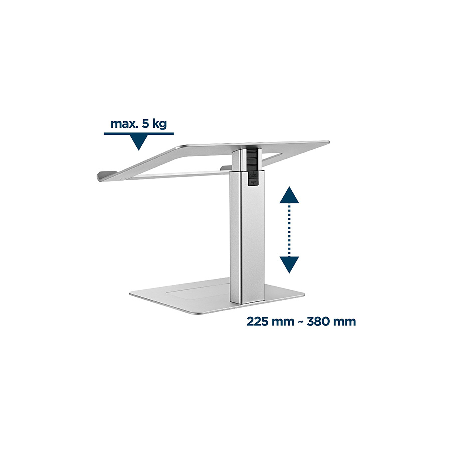 Postolje za notebook riser stand podesiv po visini, silver GEMBIRD, NBS-D1-02 - Image 12