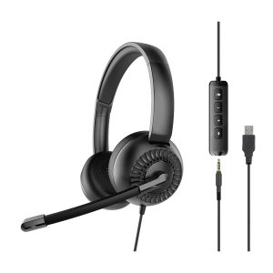 Slušalice sa mikrofonom SPEEDLINK METIS SL-870007-BK, 3,5mm + USB sound card