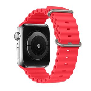 NARUKVICA ZA APPLE WATCH 42/44/45/49 DIZAJN 1 CRVENA