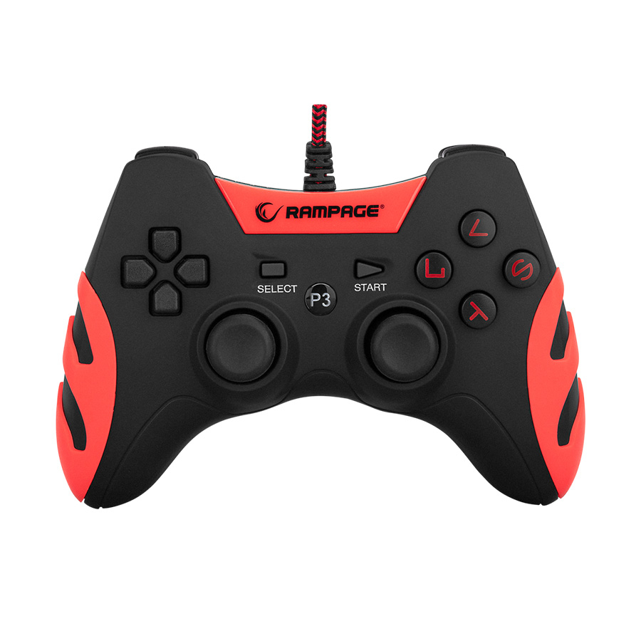 Game Pad gaming RAMPAGE Snopy SG-R218 PS3/PC X INPUT Red USB 1.8m Joypad - Image 4