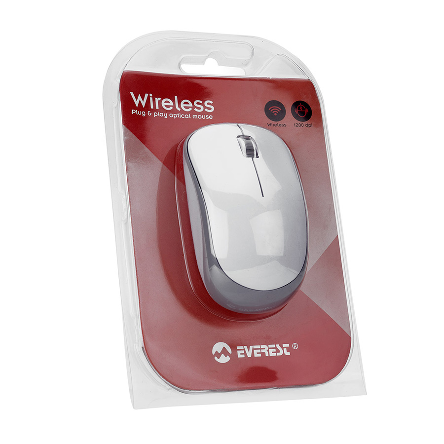 Miš Everest wireless SM-833 White/Gray 1200dpi Optical - Image 5