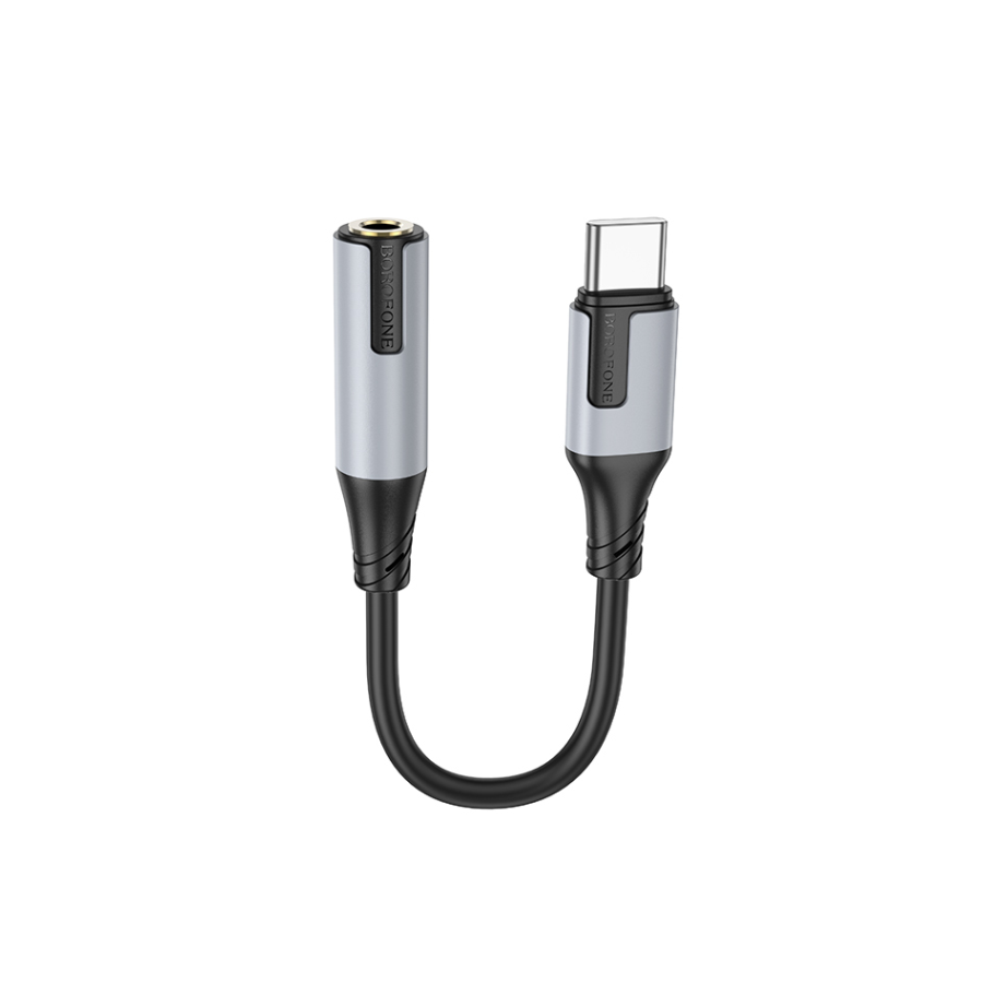 USB audio adapter Type-C to 3.5mm BOROFONE BV19 Creator digital audio converter black