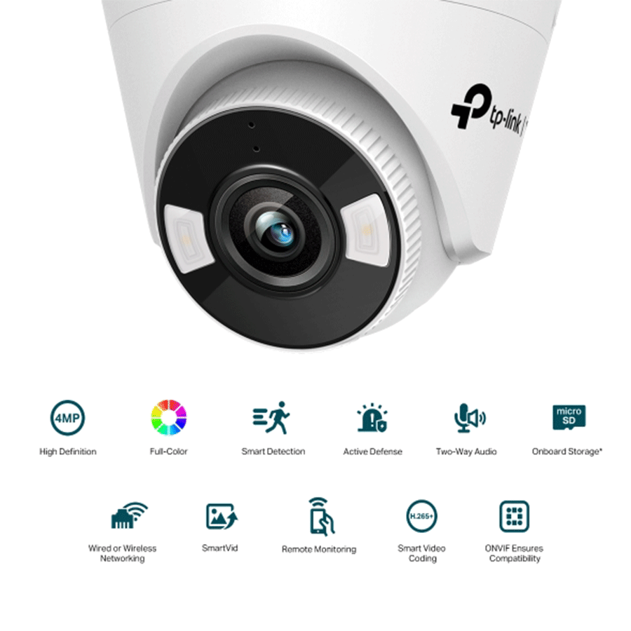 TP-Link VIGI C440(4MM) 4MP mrežna kamera u punoj boji SPEC:H.265+/H.265/H.264+/H.264, 1/3"" CMOS progresivno skeniranje, boja/0,04 Lux@F1,6, 0 Lux sa - Image 2