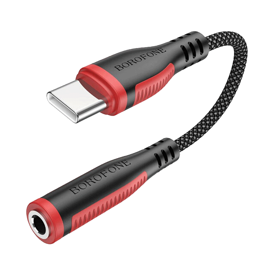 USB audio adapter Type-C to 3.5mm BOROFONE BV17 Digital Audio converter black