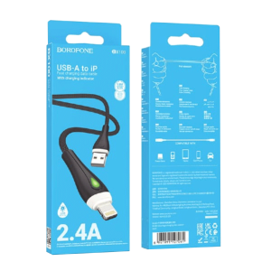 USB kabal 1m BOROFONE BX100 Advantage charging data iPhone/lightning gray