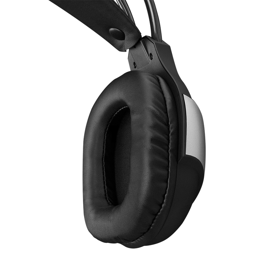 Slušalice sa mikrofonom gaming RAMPAGE RM-K37 BLACK EAGLE BLACK USB 7.1 RGB, RGB Headband, In Line Wire Control, Detachable Mic - Image 6