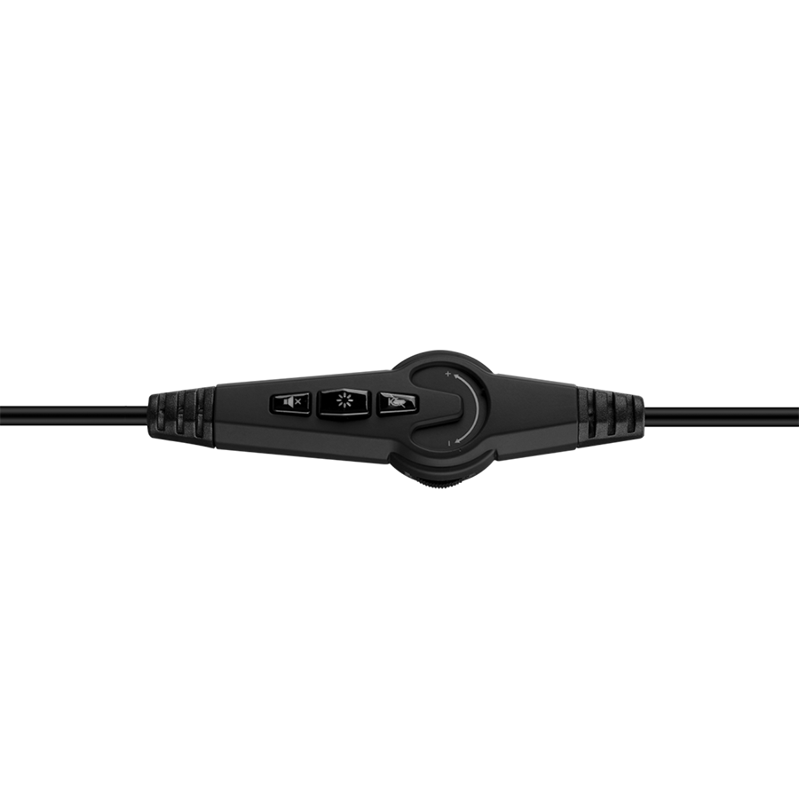 Slušalice sa mikrofonom gaming RAMPAGE RM-K37 BLACK EAGLE BLACK USB 7.1 RGB, RGB Headband, In Line Wire Control, Detachable Mic - Image 7