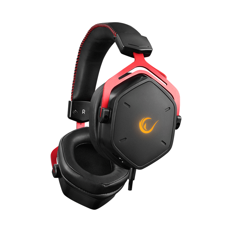 Slušalice sa mikrofonom gaming RAMPAGE RMX-G6 HYDRA Black USB Rainbow Backlit - Image 2