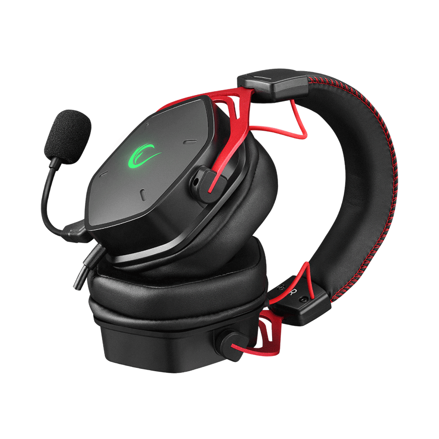 Slušalice sa mikrofonom gaming RAMPAGE RMX-G6 HYDRA Black USB Rainbow Backlit - Image 5
