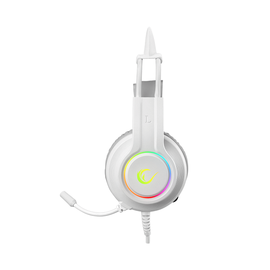 Slušalice sa mikrofonom gaming RAMPAGE RM-K91 X-CATTY White USB 7.1 Version RGB Gaming Headset - Image 3