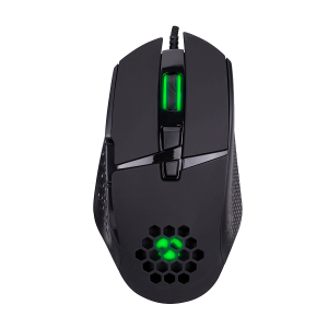 Miš gaming Everest RAGE-X1 Usb Black Led Illuminated 6400dpi 8 Buttons Programable Gaming Mouse with top holes design, Sunplus 192