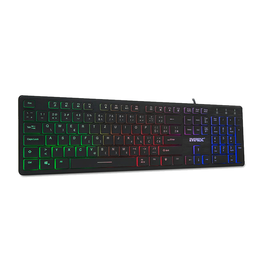Tastatura Everest KB-840 Black Color Backlit USB, BiH layout - Image 4
