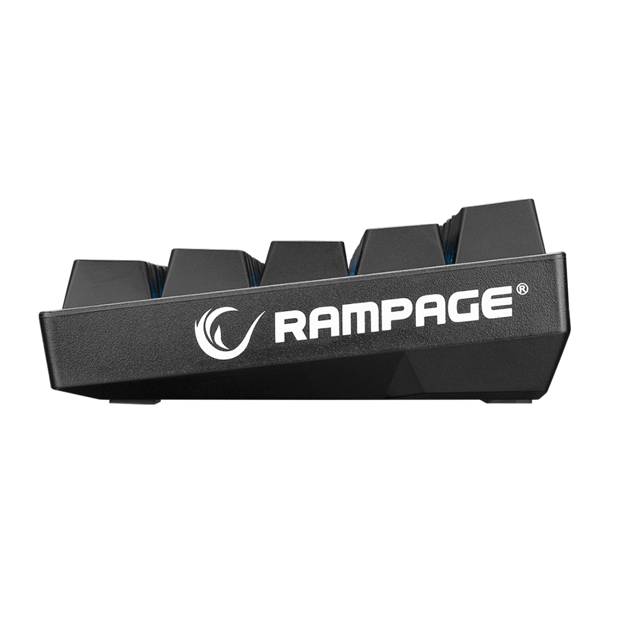 Tastatura gaming RAMPAGE KB-RX63 B-ATOM Black Bluetooth RGB Backlight RED SWITCH US Layout 63 Mini - Image 5
