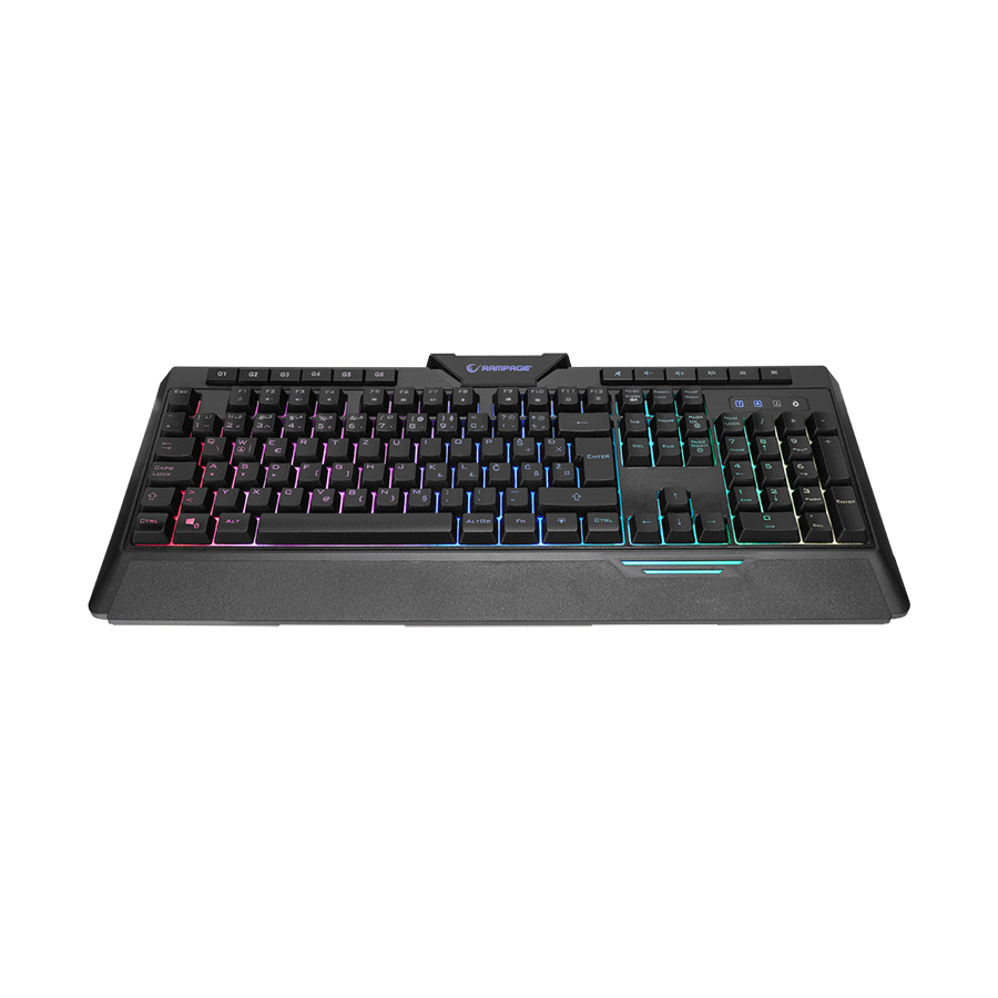 Tastatura gaming RAMPAGE RAPIDO PLUS Semi Mechanical Sound Sensitive BiH Layout Rainbow Backlit Macro programable - Image 3