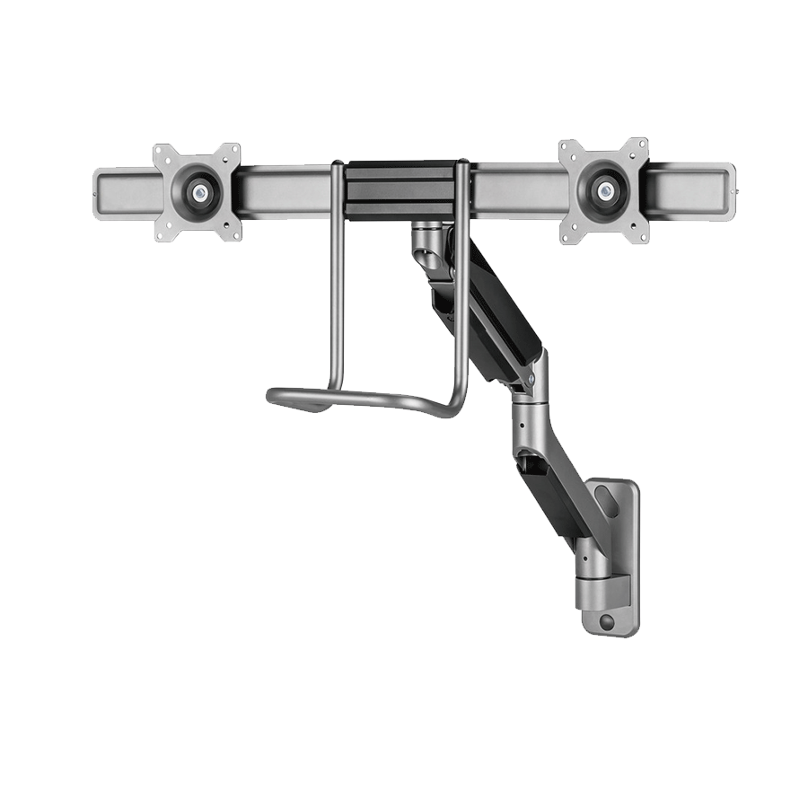 NOSAČ ZA DVA MONITORA GEMBIRD MA-WA2-02, montaža na zid, 17”-32”, up to 8 kg - Image 2