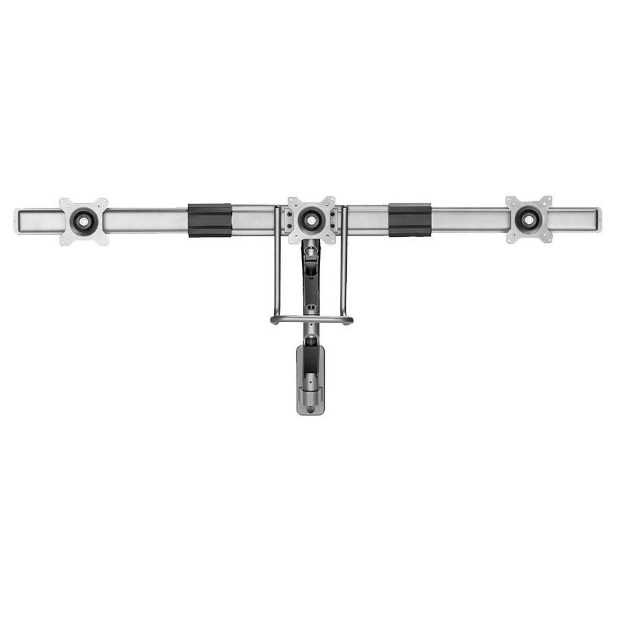 NOSAČ ZA TRI MONITORA GEMBIRD MA-WA3-01, montaža na zid, do 27”, up to 6 kg - Image 4