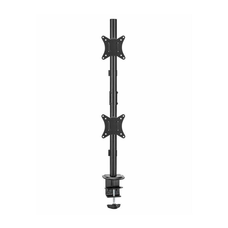 NOSAČ ZA DVA MONITORA VERTIKALNI GEMBIRD MA-D2-02, montaža na stol, (rotate, tilt, swivel), 17”-32”, up to 9 kg - Image 5