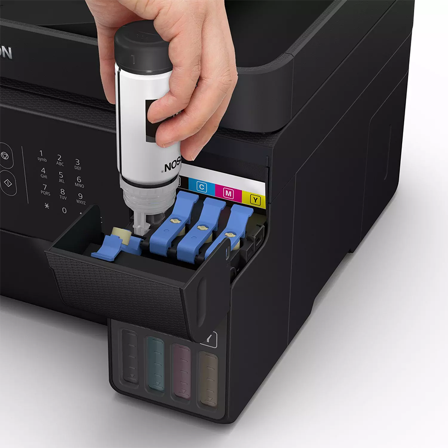 Printer EPSON EcoTank L5590 print/copy/scan/fax.Rezolucija 5760 x1440 dpi. 33str/min Monokrom. 20str/min Colour.USB, WiFi, WiFi Direct.LAN. tinte 103 - Image 5