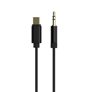 Audio kabl GEMBIRD USB type-C to stereo 3.5 mm AUX cable, 1.5 m, black, CCA-CM3.5M-1.5M