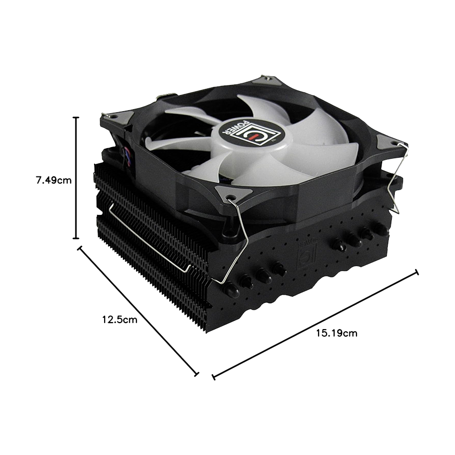 CPU hladnjak LC-Power LC-CC-120-RGB, Intel/AMD - Image 4