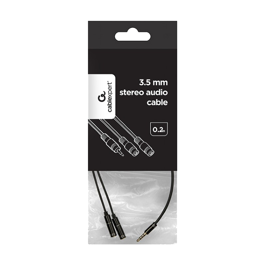 GEMBIRD audio adapter za slušalice 3,5mm 4pin to 2x 3,5 mm 3pin (mic/slušalice), 20cm CCA-417M - Image 3