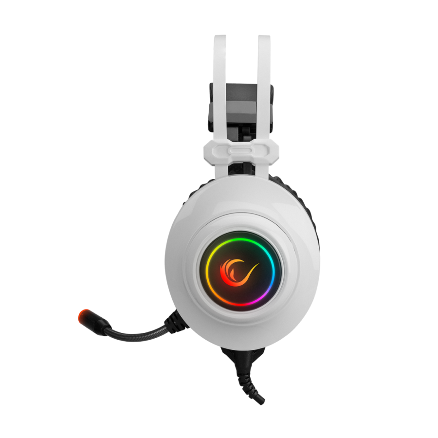 Slušalice sa mikrofonom gaming RAMPAGE RM-K1 PULSAR white, USB 7.1 surround, vibracija, RGB - Image 3
