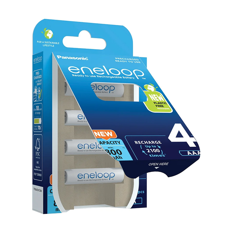 PANASONIC punjive baterije eneloop AAA/4B (BK-4MCDE/4CP) - Image 3