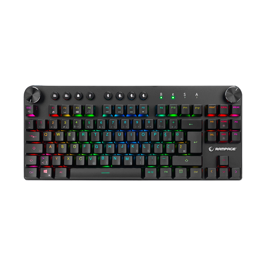 Tastatura gaming RAMPAGE KB-RMW23 SCOUT Bluetooth BiH Layout - Image 2