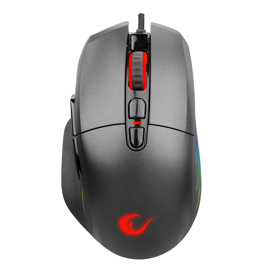 Miš gaming RAMPAGE SMX-R650 SCORE Usb Black, RGB illuminated 10000 Dpi, PMW-3325, 8D. Programable Gaming Mouse