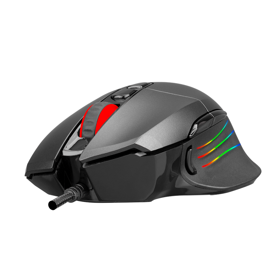 Miš gaming RAMPAGE SMX-R650 SCORE Usb Black, RGB illuminated 10000 Dpi, PMW-3325, 8D. Programable Gaming Mouse - Image 2