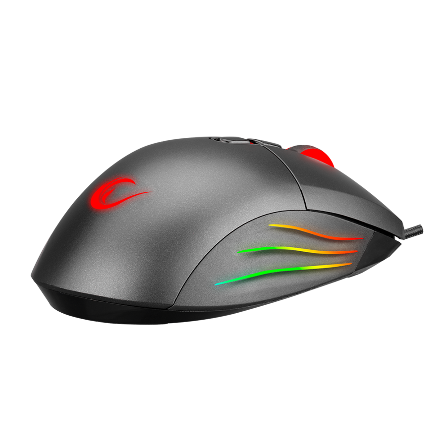 Miš gaming RAMPAGE SMX-R650 SCORE Usb Black, RGB illuminated 10000 Dpi, PMW-3325, 8D. Programable Gaming Mouse - Image 3