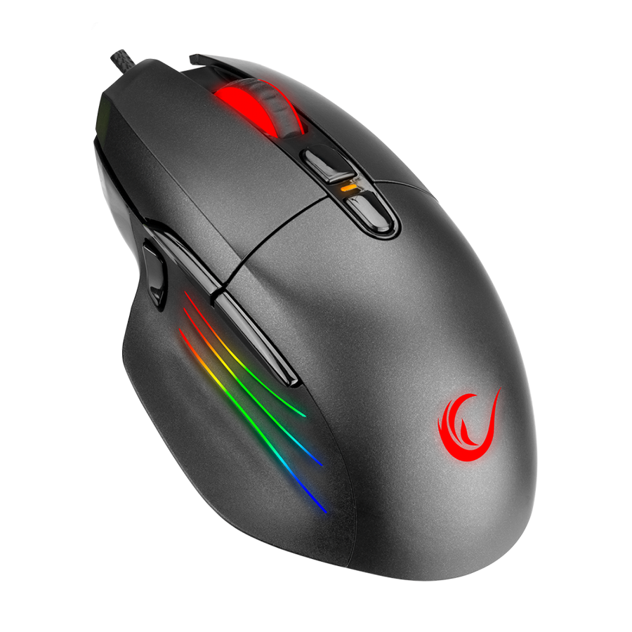 Miš gaming RAMPAGE SMX-R650 SCORE Usb Black, RGB illuminated 10000 Dpi, PMW-3325, 8D. Programable Gaming Mouse - Image 5