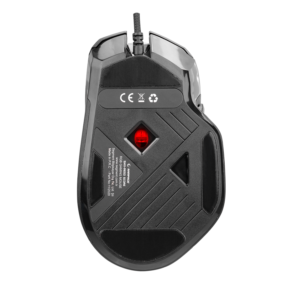 Miš gaming RAMPAGE SMX-R650 SCORE Usb Black, RGB illuminated 10000 Dpi, PMW-3325, 8D. Programable Gaming Mouse - Image 6