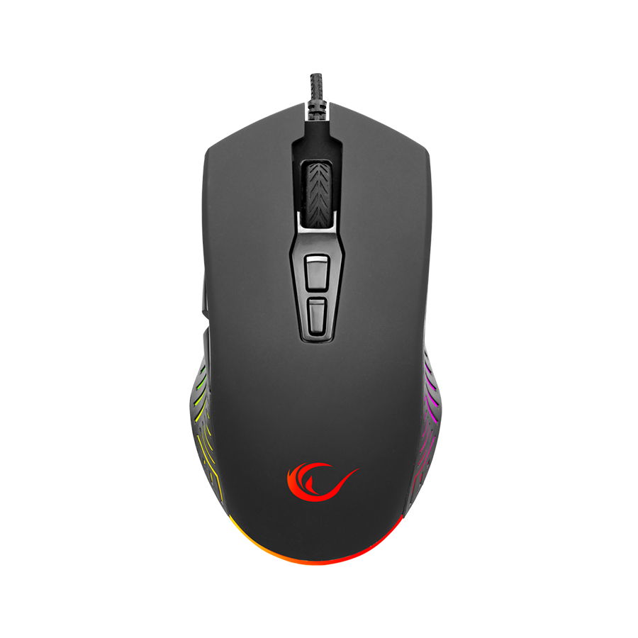 Miš gaming RAMPAGE SMX-G68 SPEAR Full RGB 7200DPI Black 7D Macro Gaming Mouse, 34870 - Image 2
