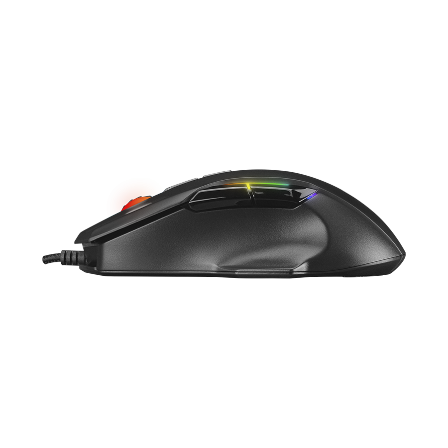 Miš gaming RAMPAGE SMX-R45 ORBIT Black. Wired 6400dpi, Huano S, 7D RGB Illuminated USB Professional Gaming Mouse - Image 4