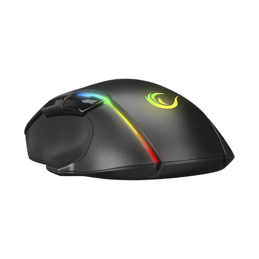 Miš gaming RAMPAGE SMX-R45 ORBIT Black. Wired 6400dpi, Huano S, 7D RGB Illuminated USB Professional Gaming Mouse - Image 6