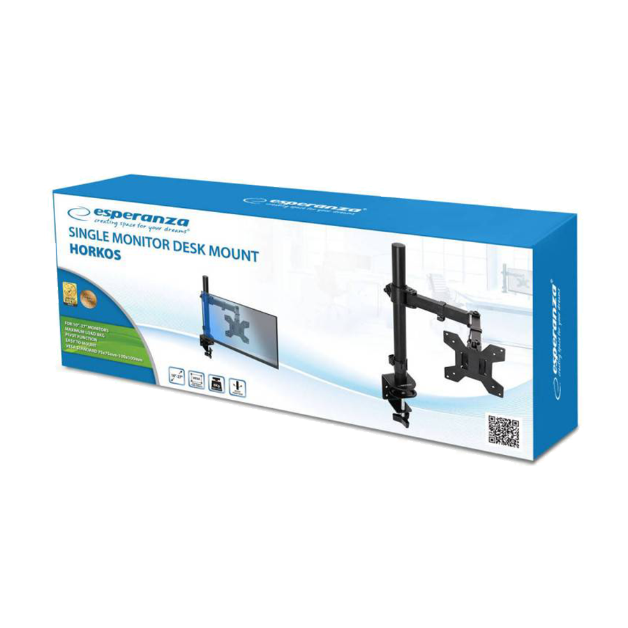 NOSAČ ZA MONITOR ESPERANZA DESK HOLDER 10"-27" HORKOS, ERW017 - Image 2