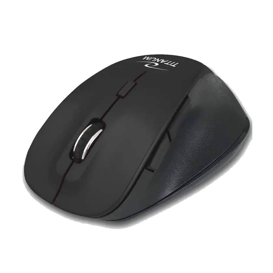 Miš bluetooth TITANUM OPTICAL MOUSE 6D, FORNAX BLACK, TM122K