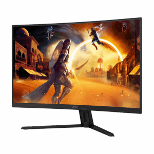 MONITOR AOC Gaming CQ32G4VE Curved 31.5” FAST VA, 16:9, 2560x1440, 180Hz, 0.5ms, 300 cd/m2, 3500:1, Audio, HDMI, DP, Tilt, Black-Red, VESA 3y