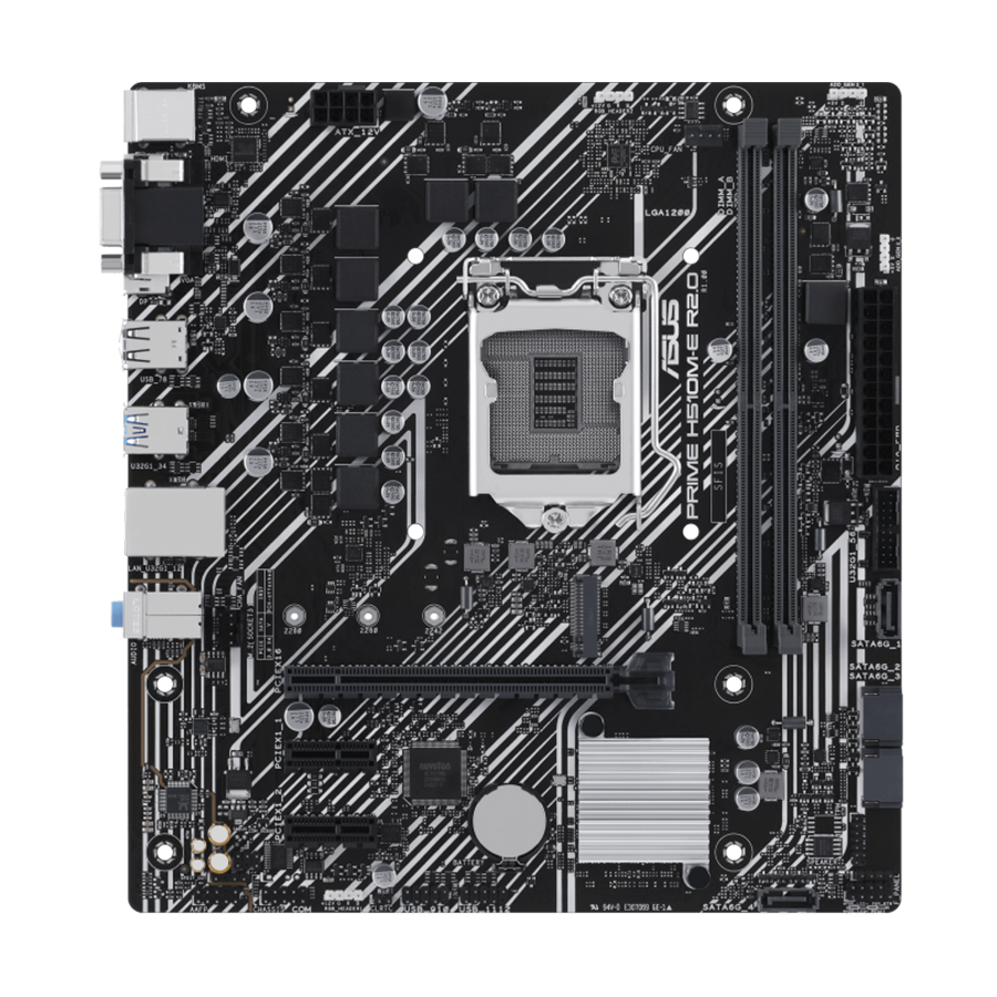 ASUS MB PRIME H510M-E R2.0, Intel H470, LGA1200, micro ATX PCIe 4.0, DP, VGA, HDMI, 2xDDR4 - Image 2