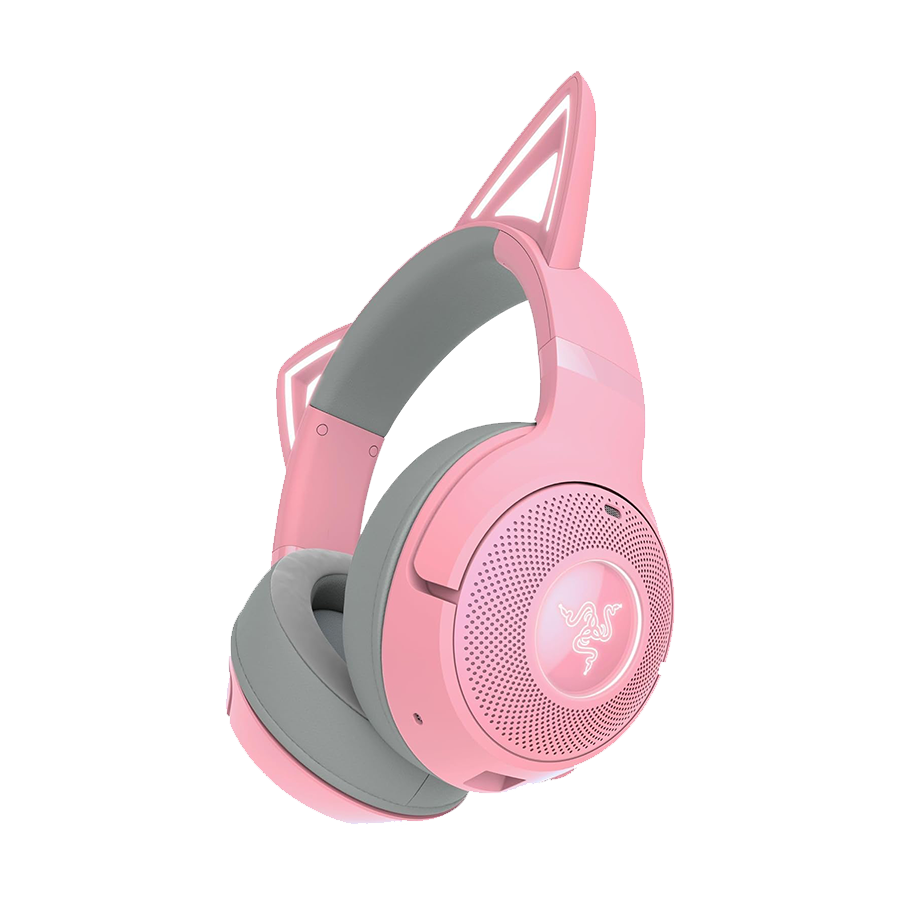 Slušalice Razer Kraken Kitty V2 BT - Quartz Edition - Wireless Bluetooth RGB Headset with Kitty Ears - FRML Packaging, RZ04-04860100-R3M1 - Image 2