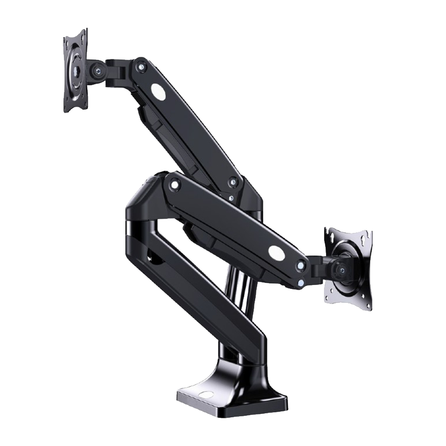 NOSAČ ZA DVA MONITORA GEMBIRD MA-DA2-03, montaža na stol, Full-motion, 17”-35”, up to 10 kg