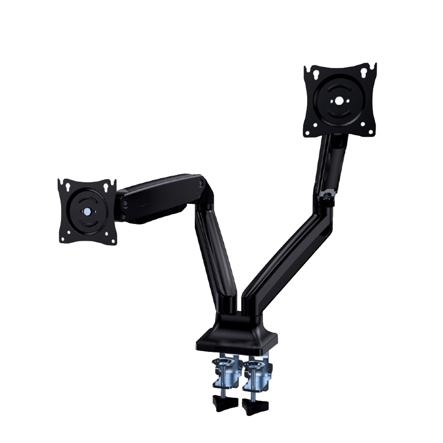 NOSAČ ZA DVA MONITORA GEMBIRD MA-DA2-03, montaža na stol, Full-motion, 17”-35”, up to 10 kg - Image 2