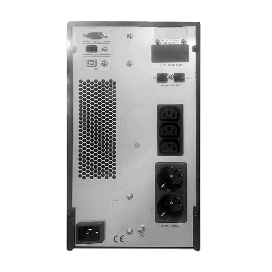 UPS GEMBIRD Online UPS, 2000 VA, 1800W, EG-UPSO-2000 - Image 3