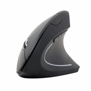 Miš GEMBIRD MUSW-ERGO-01, 6-button wireless optical mouse, black, 800-1200-1600 DPI, MUSW-ERGO-01