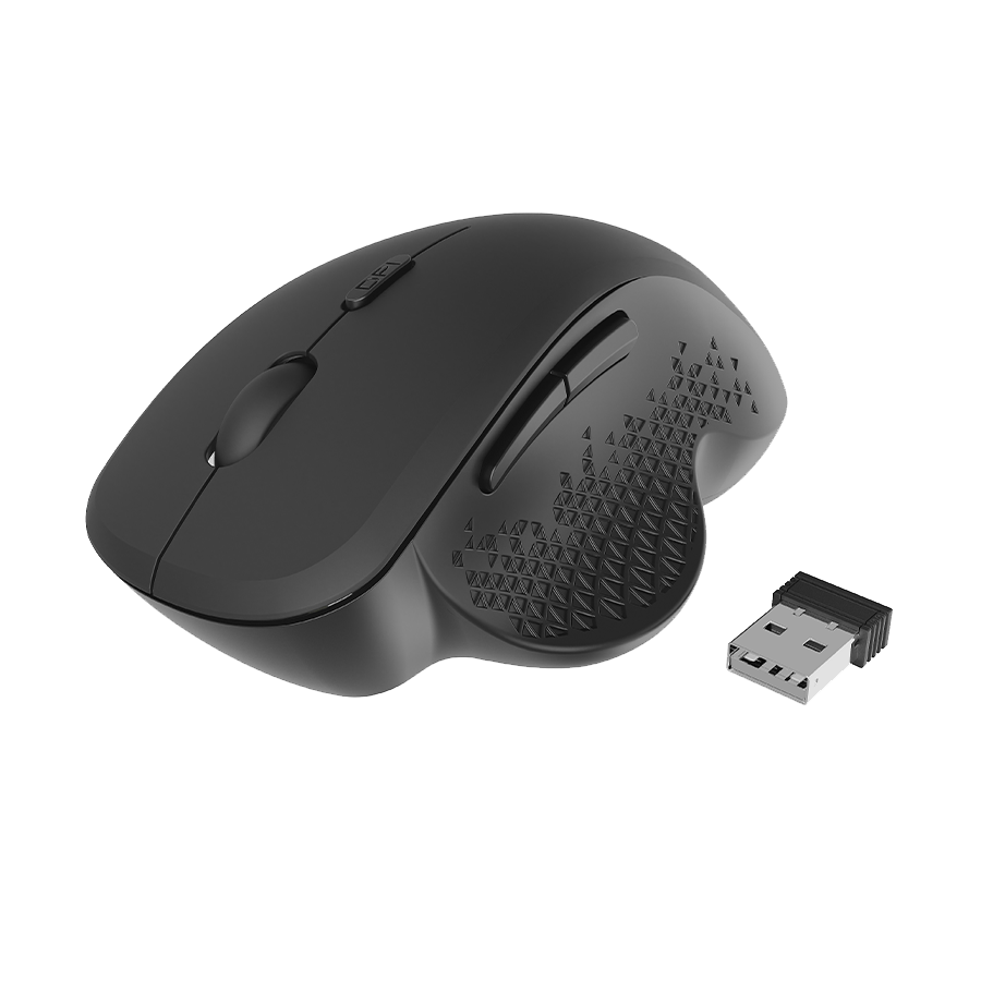 Miš GEMBIRD MUSW-6B-02, 6-button wireless optical mouse, black - Image 3